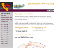 Tablet Screenshot of agileopencalifornia.com